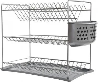 Uscator vase cu 3 nivele si suport de tacamuri din plastic