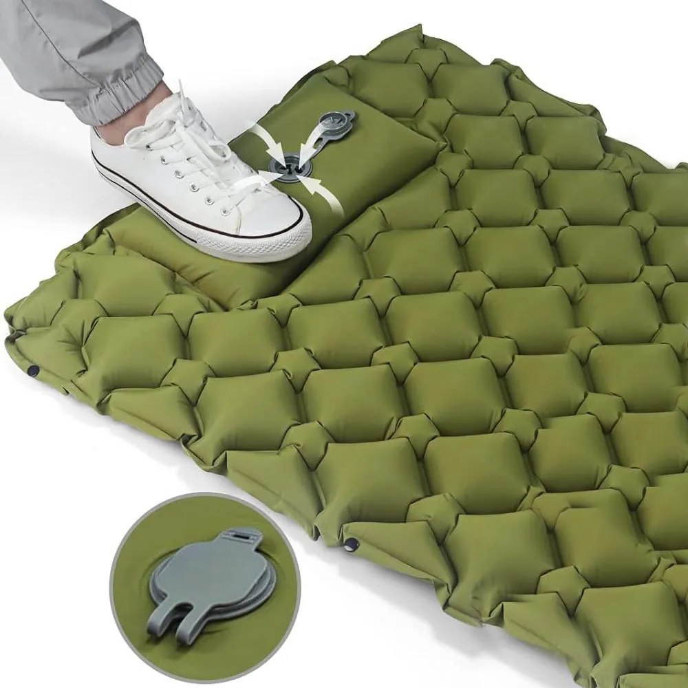 Saltea single pentru drumetii, verde