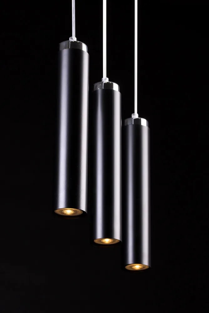 Suspensie Luna 3 Black 956/3 Emibig Lighting, Modern, Gu10, Polonia