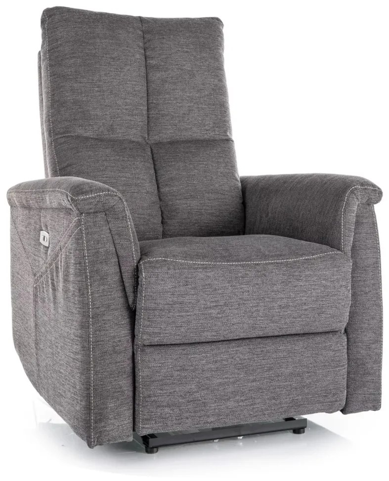 Fotoliu recliner cu functie de masaj Neptun M gri inchis Brego18