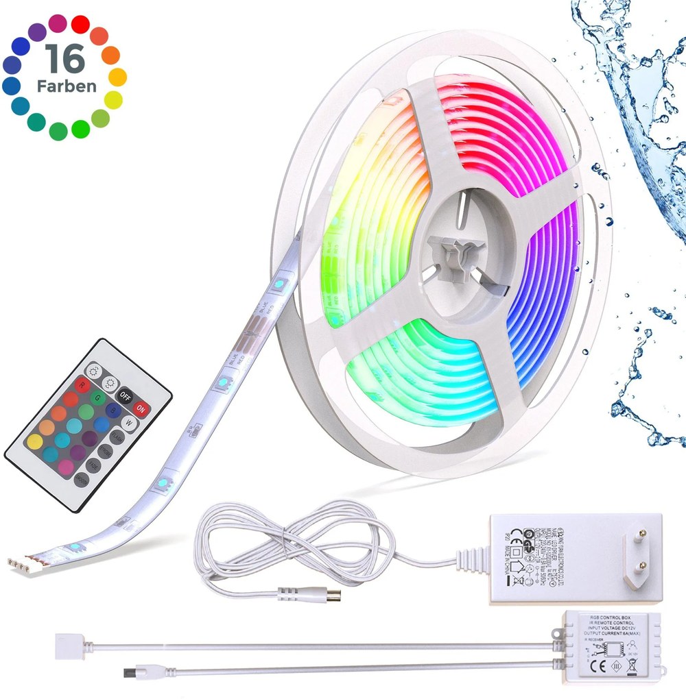 B.K.Licht Banda LED RGB 5 m