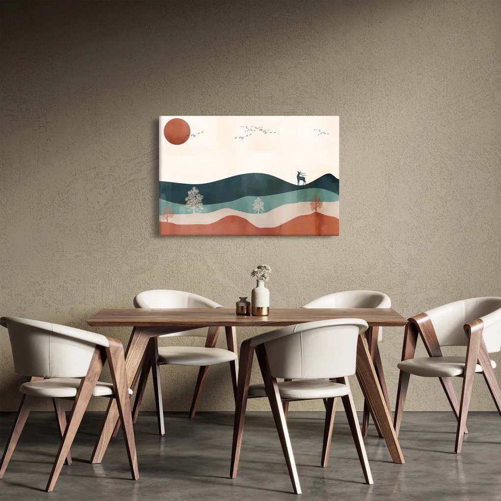 Tablou - Peisaj ilustrat (90x60 cm)