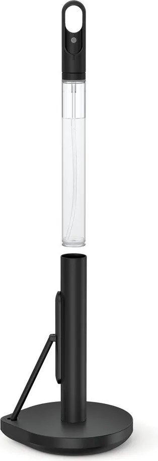 Suport de prosoape de hârtie negru mat din oțel – simplehuman