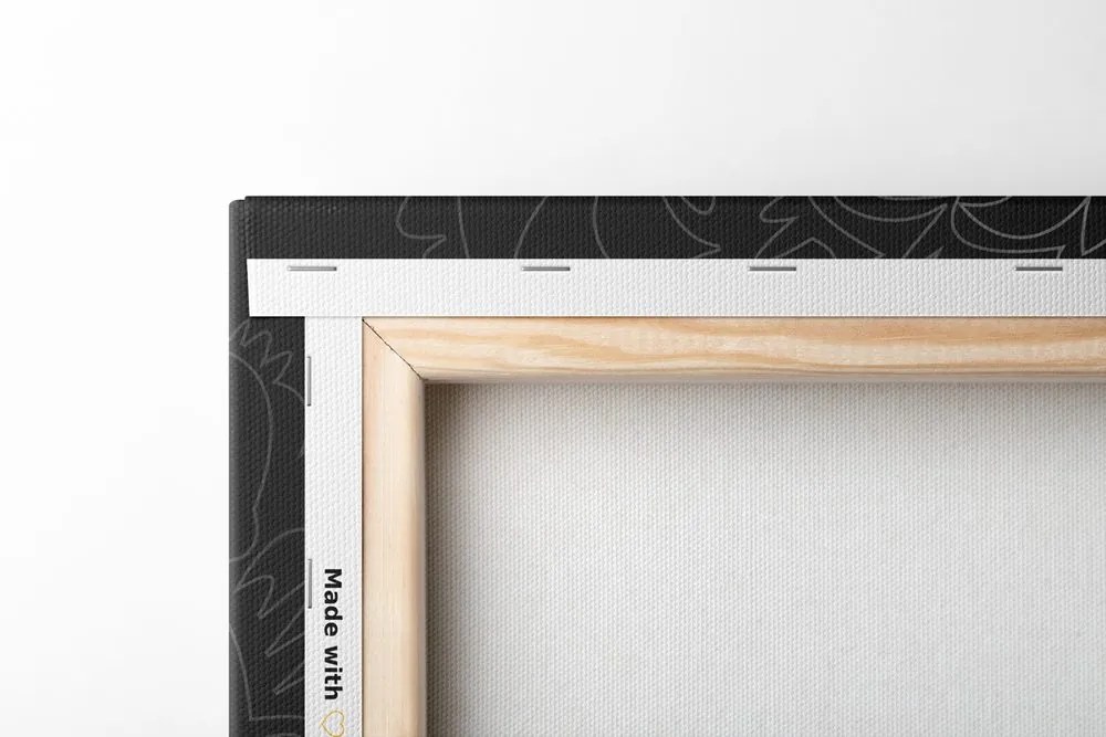 Tablou Mantala ornamentală în design alb-negru