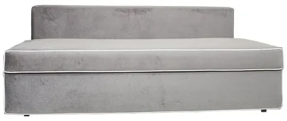 Canapea Extensibila New Modulo, 3 Locuri, Lada Depozitare, Gri si Alb, 194 Cm