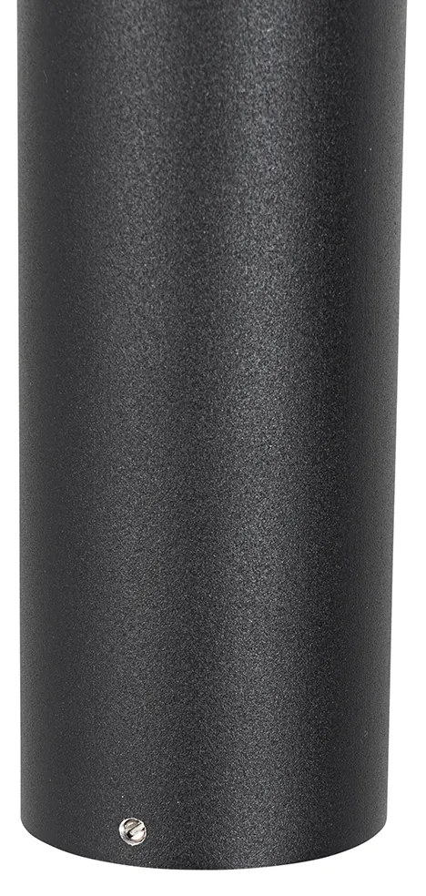 Lampă de exterior neagră cu țăruș de sol și presetupe 50cm IP44 - Solo Deluxe