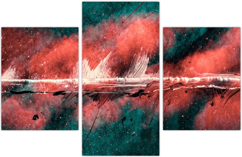 Tablou - Explozie în petrol (90x60 cm)