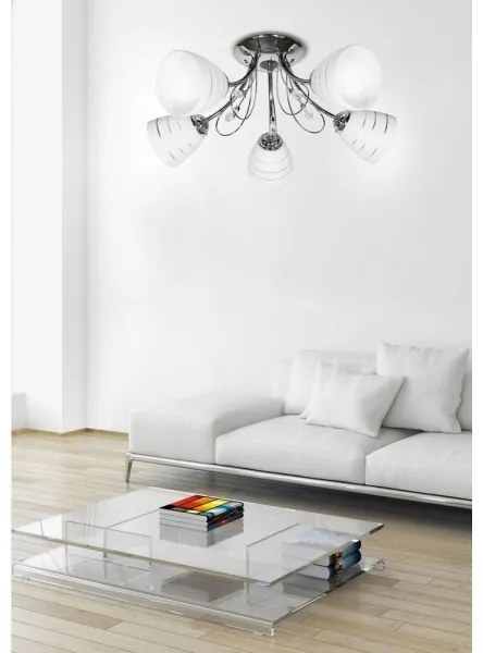 Lustră aplicată SIMPLI 5xE27/40W/230V