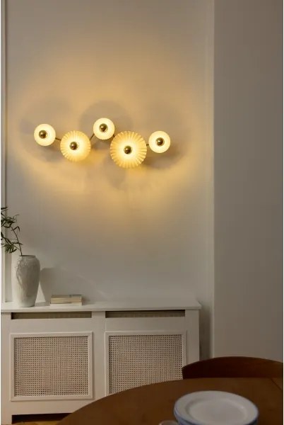 Osram - Aplică de perete PLISSEE 5xE27/15W/230V antracit