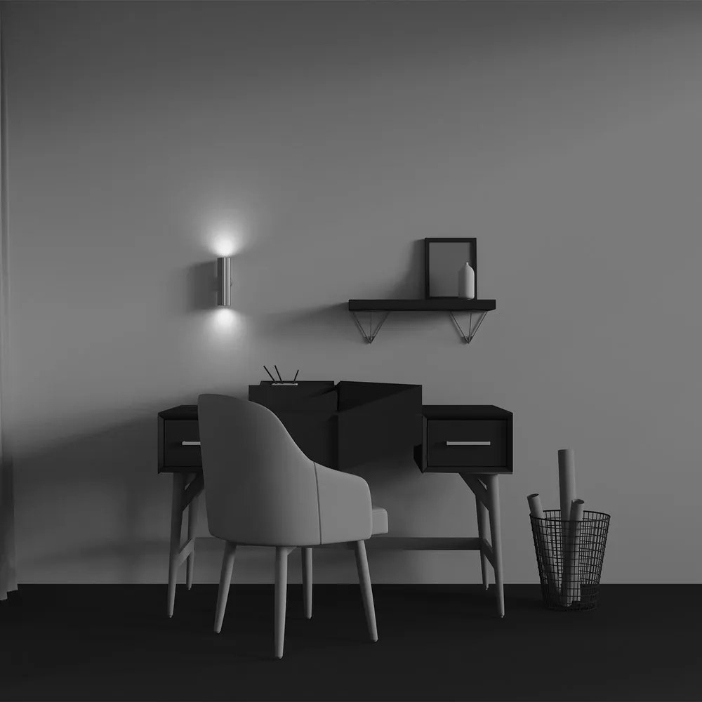 Aplica ambientala stil minimalist Calipso 2 alb