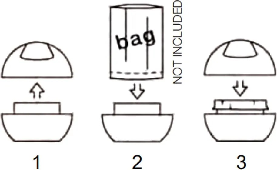 Coș de gunoi alb din plastic 1 l Bowl – Spirella