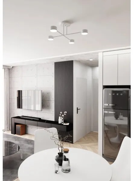 Lustră aplicată HALO 4xGX53/10W/230V alb