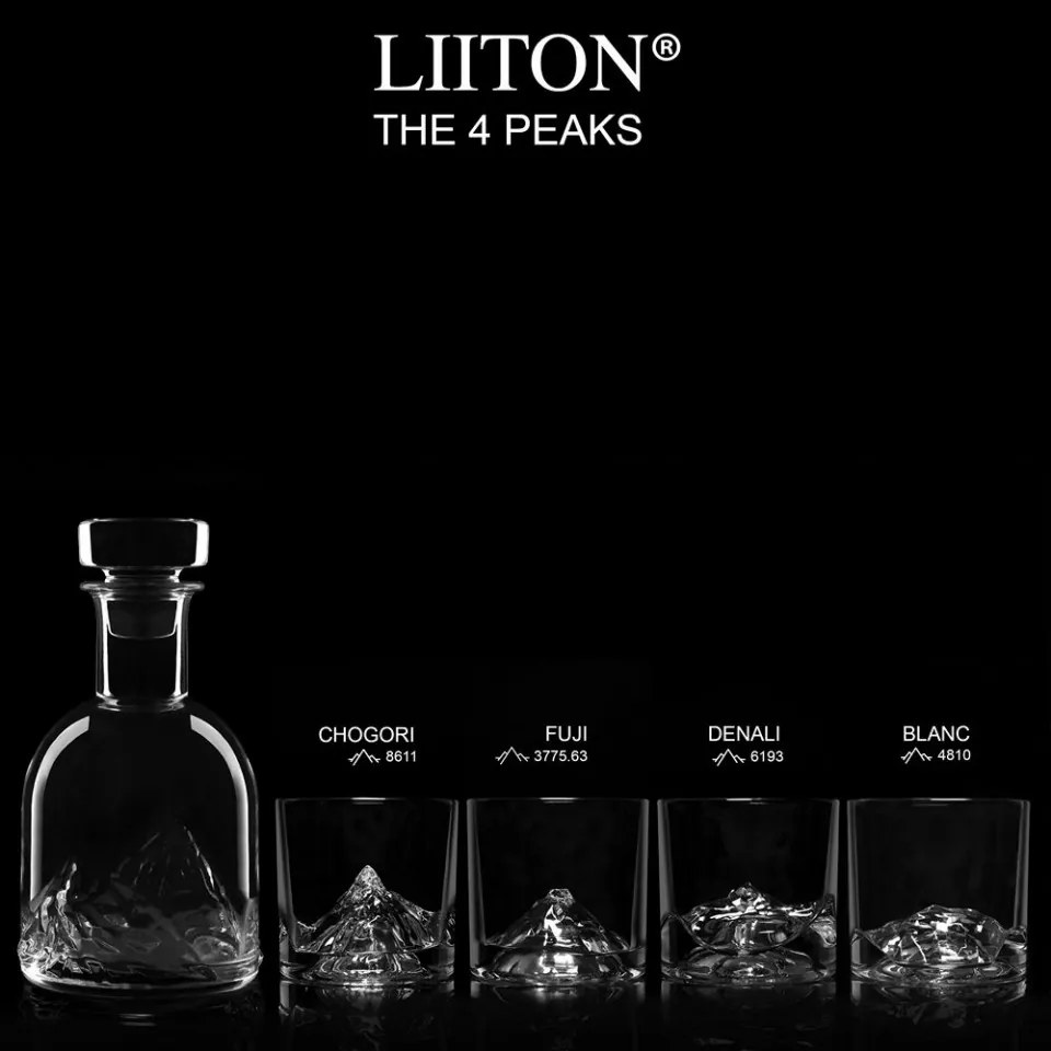 Set pahare și sticla pentru whisky LIITON PEAKS 5 buc 1006972