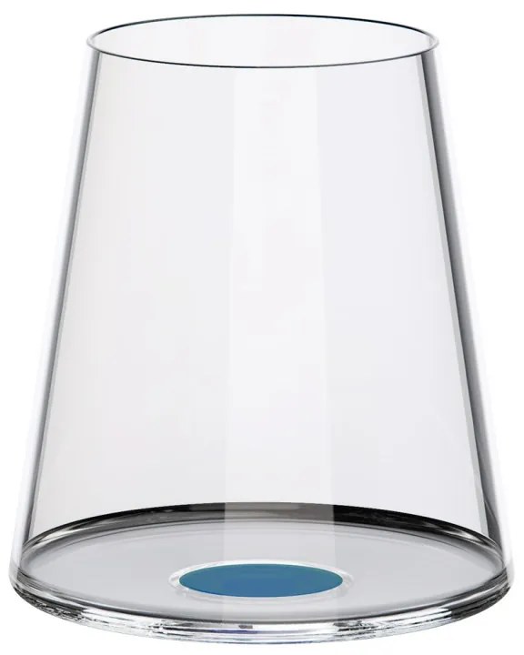 Set 2 pahare de cristal Trebonn SplitGlass 2025112, 450 ml, Ø9.2x10.5 cm, Posibilitate atasare picior, Albastru