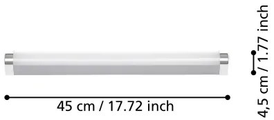 Aplică LED pentru oglindă de baie Eglo 99776 TRAGACETE LED/7,5W/230V IP44 45 cm
