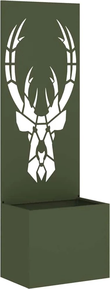 vidaXL Ecran de intimitate pentru grădină Olivengrønn 50 x 140 cm