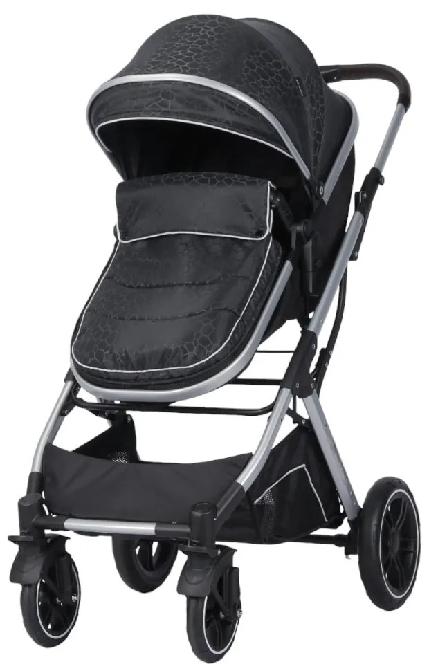 Carucior nou nascuti 3 in 1 NOVOKIDS™ H3100 series, Cu geanta bebe, Cadru Aluminiu, Amortizoare, Roti din cauciuc plin AVE, Landou, Scoica auto,