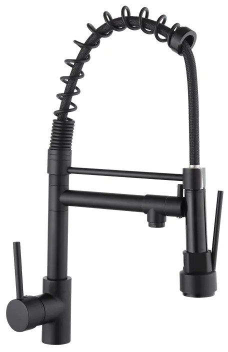Mexen Corina baterie de bucătărie, negru - 670601-70