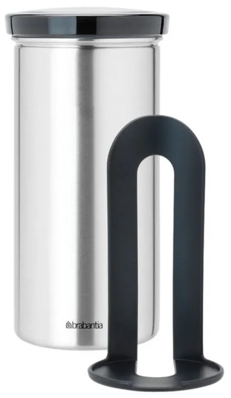 Recipient depozitarea capsule, cafea, ceai Brabantia 646988, Pana la 18 capsule, Otel inoxidabil, Rezistent la amprente, Inox/gri inchis