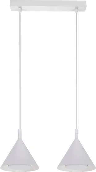 BRILAGI - Lustră suspendată pe cablu CONE DOUBLE 2xGX53/15W/230V albă