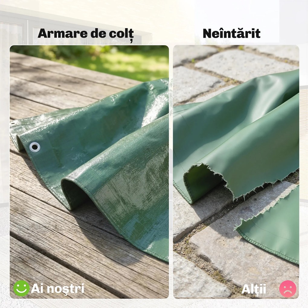 Outsunny prelată cerată cu ochiuri | Aosom Romania