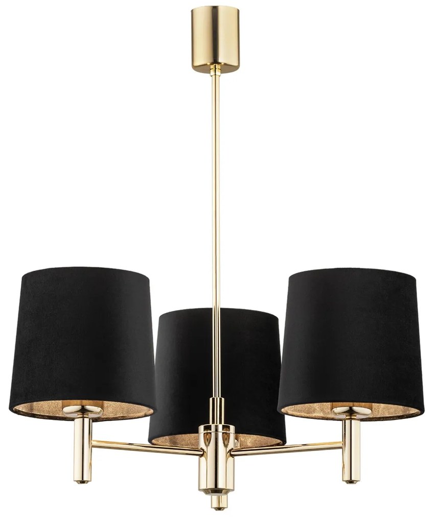 Candelabru modern design elegant PONTE 3L negru