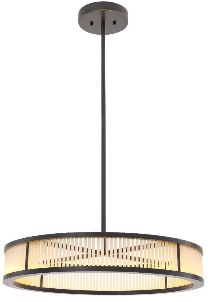 Lustra LED dimabila suspendata design elegant Thibaud S, bronz