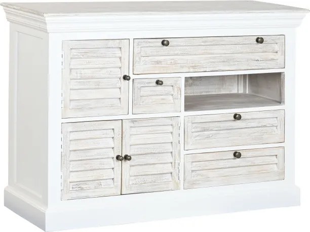 Comoda vintage din lemn de mango "Worn out White"