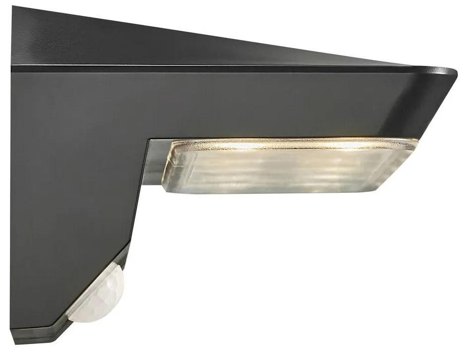 Lampa LED de perete solara cu senzor pentru iluminat exterior, stil modern IP44 Agena 2118221003 NL