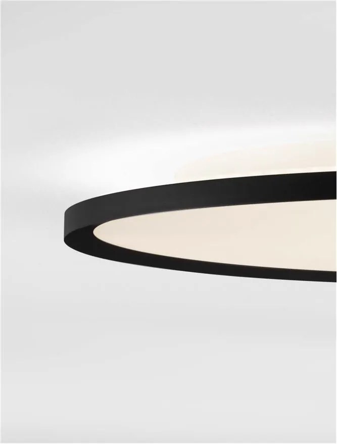 Plafoniera LED design slim ALMIRA negru D-60cm