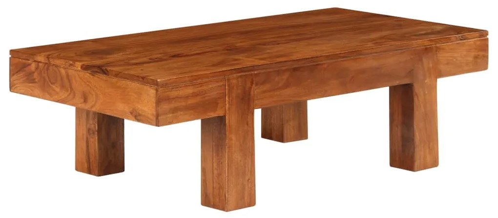 vidaXL Masă de cafea lemn masiv acaciacu finisaj tip miere 100x50x30cm
