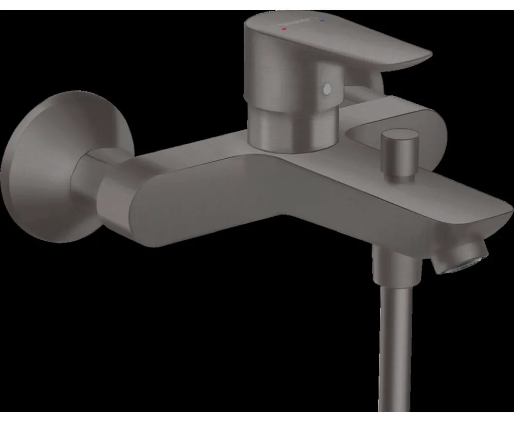 Baterie cada sau dus culoare negru periat Hansgrohe, Talis Select E Negru periat