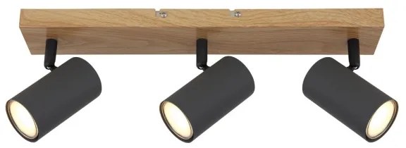 Spot ROBBY 3xGU10/35W/230V gri/maro Globo 57911-3G