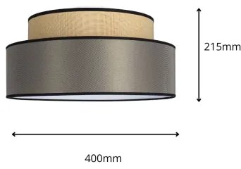 Plafonieră GRACE 1xE27/60W/230V bej/maro