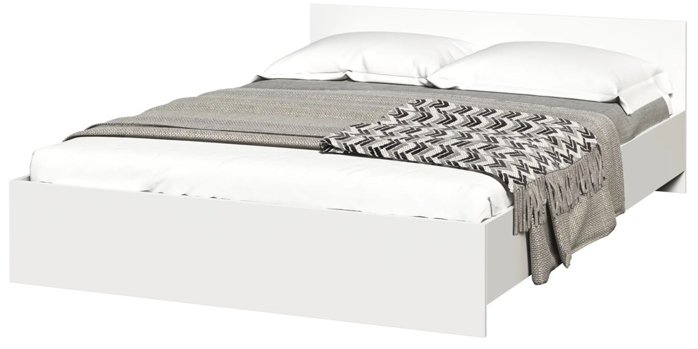 Pat standard Luiza, 140 x 200 cm, culoare alb