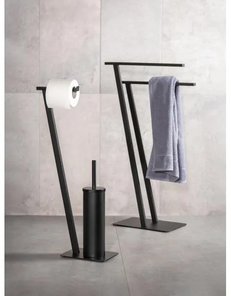 WENKO 24396100 - Suport pentru prosoape LIRIO, 20 x 40 cm, negru