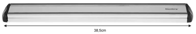 Suport magnetic cutite Klausberg KB 7247, 38,5 cm, Otel inoxidabil, Negru