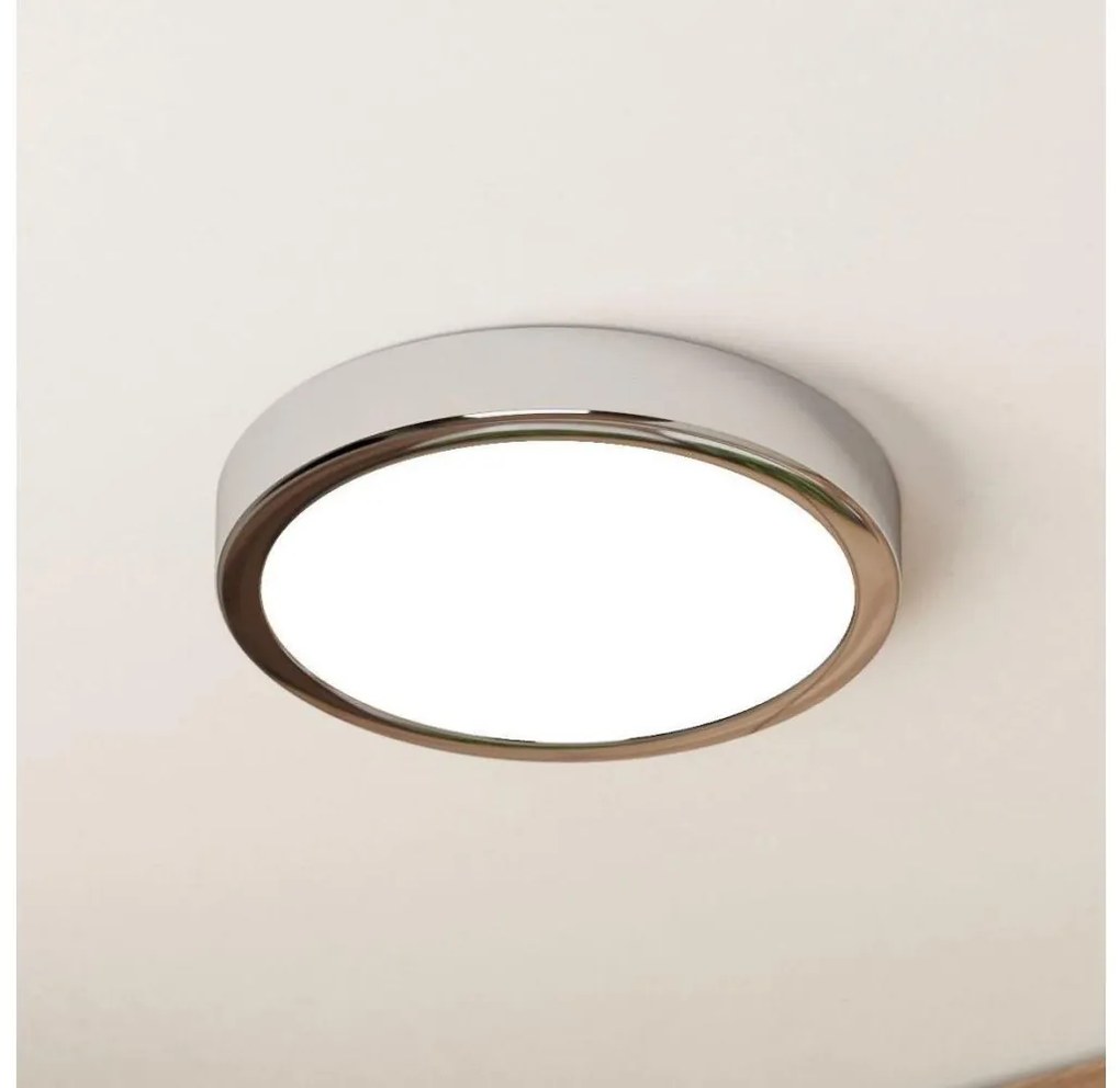 Eglo 900641 - Plafonieră LED de baie FUEVA, 17W, 230V, IP44, crom