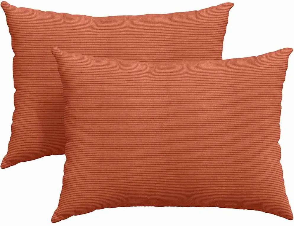 vidaXL Perne pentru canapea 2 pcs Roșu portocalie 70 x 50 cm