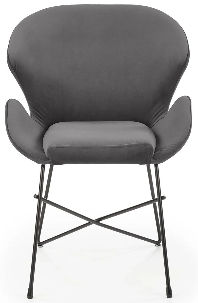 Scaun de design Catifea Gri, KAND 458