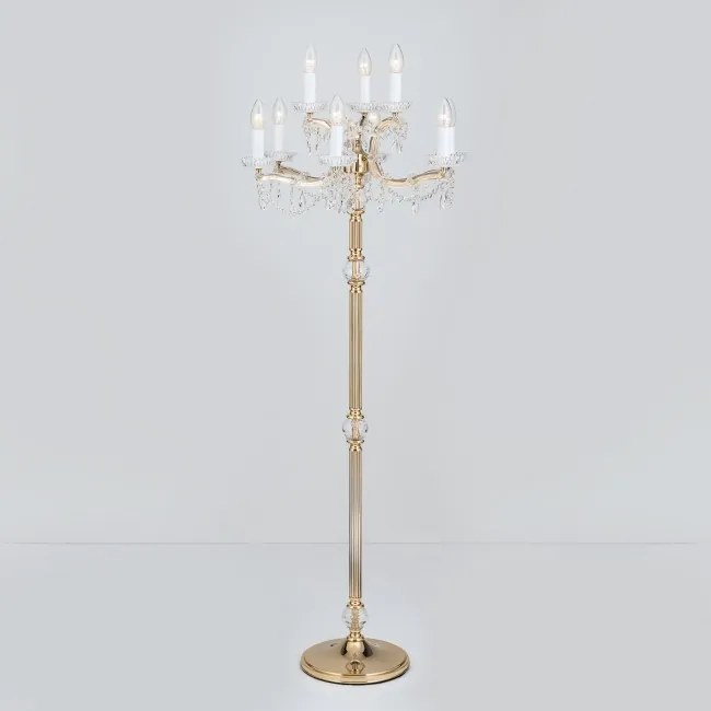 Lampadar / Lampa de podea de lux cristal Swarovski Maria Theresia-A 6+3L 24K gold plated