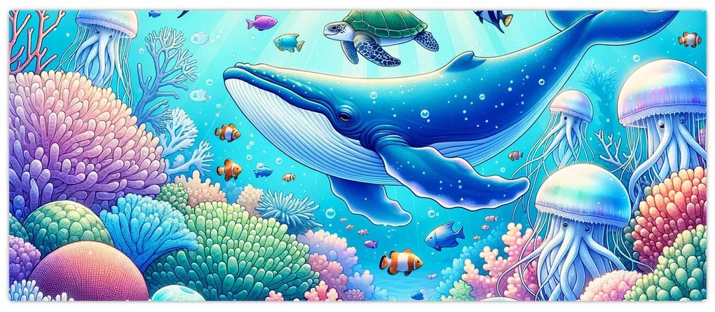 Tablou – Lume subacvatică (120x50 cm)