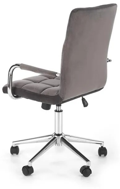 Scaun de birou Gonzo 4 Velvet Gri – H105 cm