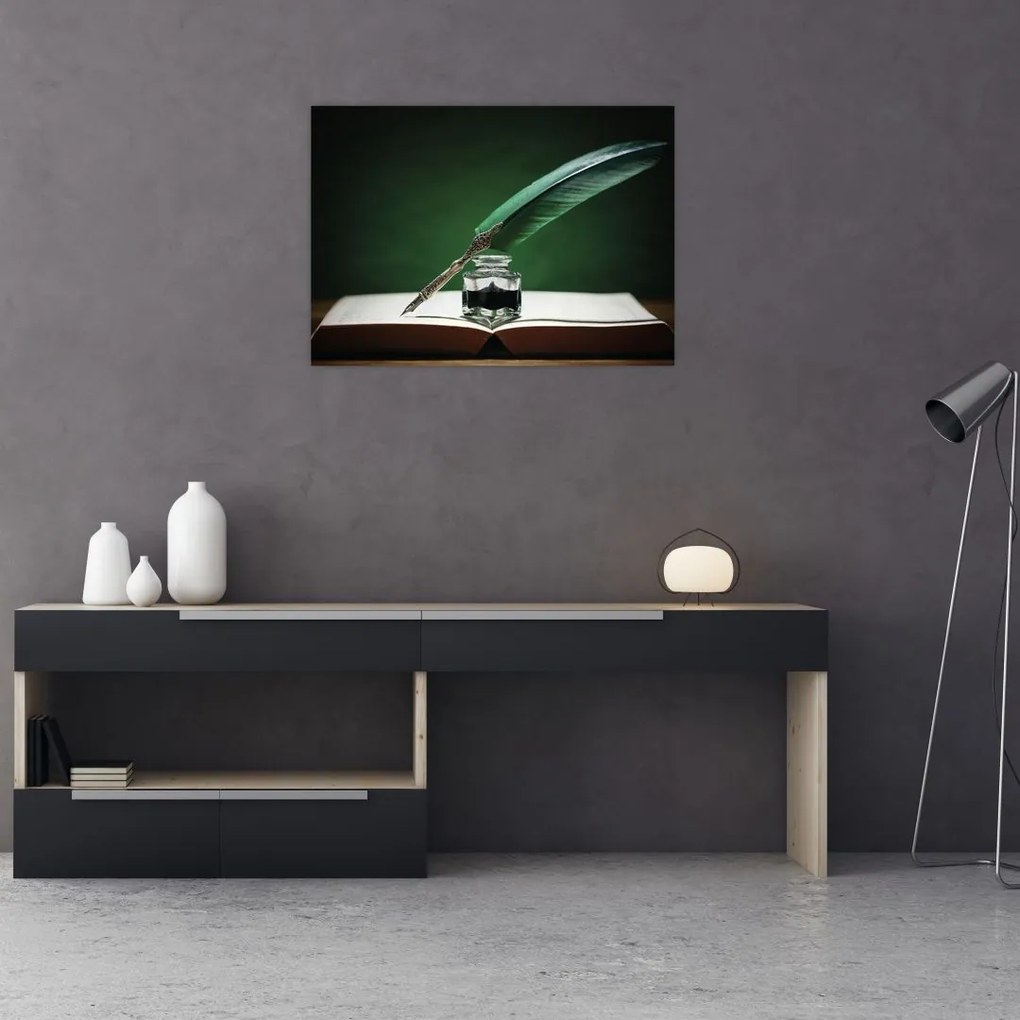 Tablou cu stilou sriind (70x50 cm)