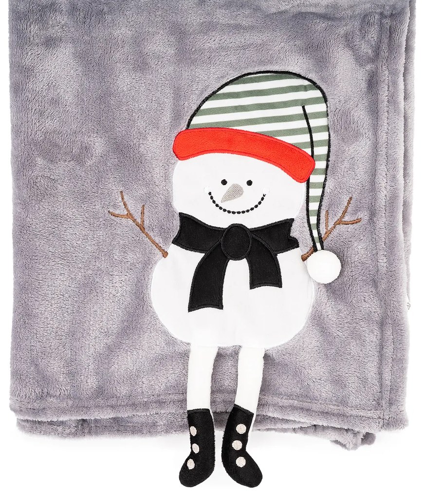 Pătură de Crăciun 4Home Frosty Snowman, 150 x 200cm