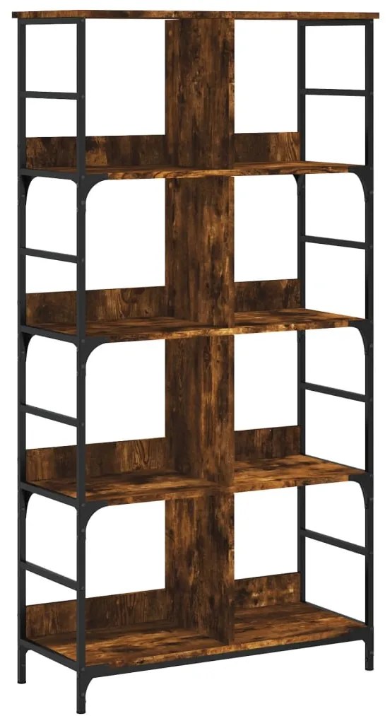 835256 vidaXL Bibliotecă, stejar fumuriu, 78,5x33x153 cm, lemn prelucrat