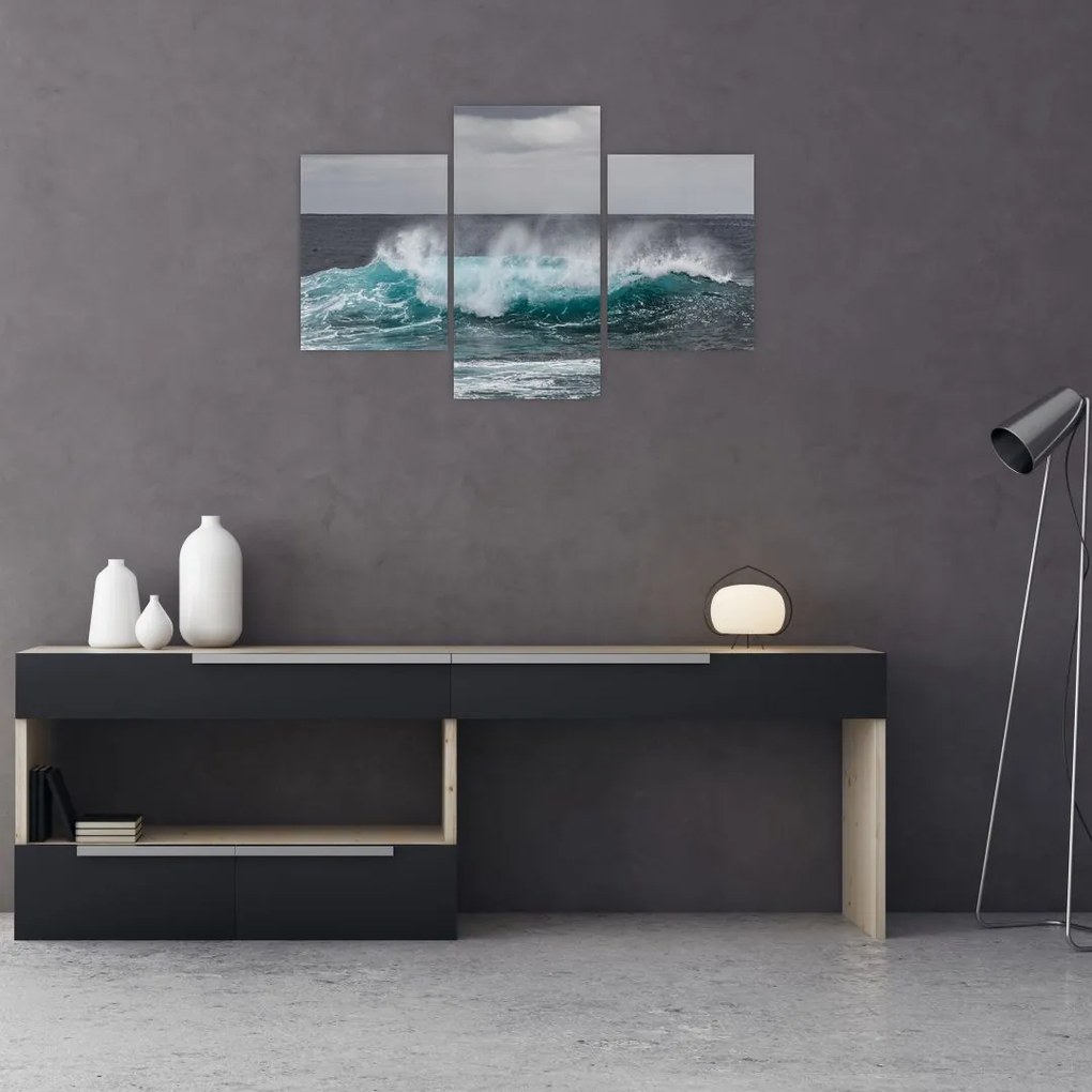 Tablou - Valuri pe ocean (90x60 cm)