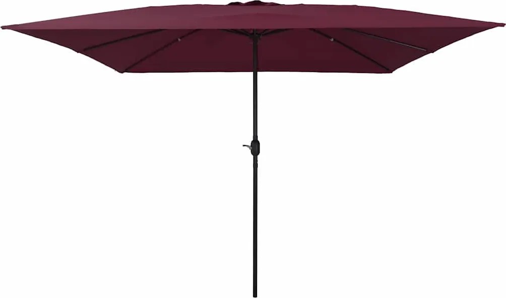 vidaXL Parasol de Grădină Roșu Bordeaux 295 x 295 x 245 cm