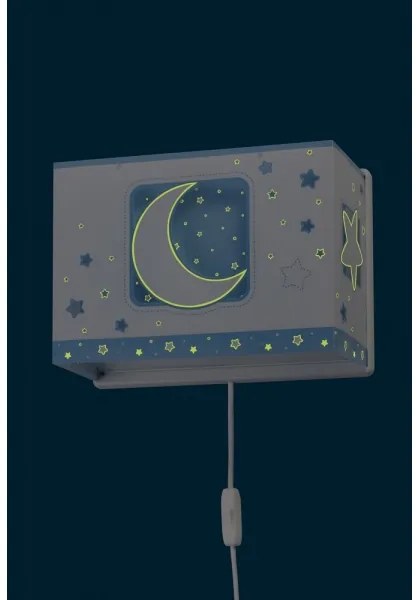 Dalber D-63238T - Aplică perete copii MOONLIGHT 1xE27/60W/230V