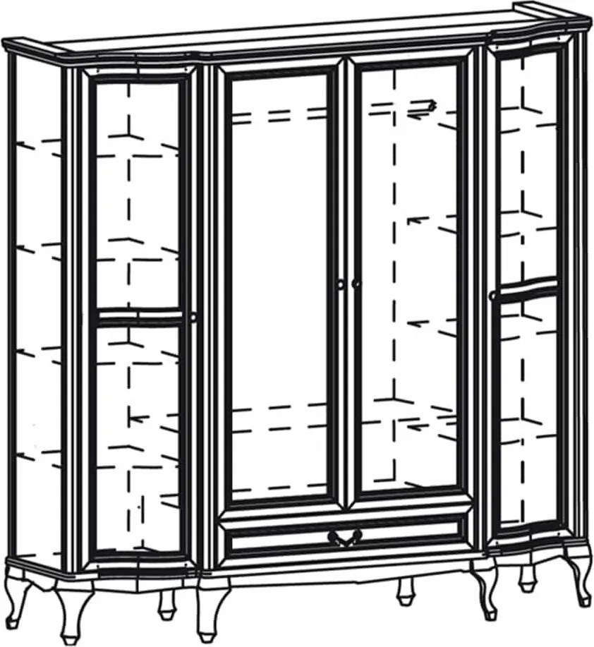 Set lemn masiv Dormitor Weston 5 Piese
